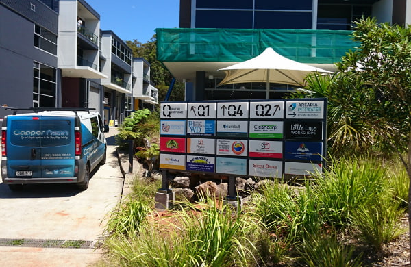 Store directional and information signage